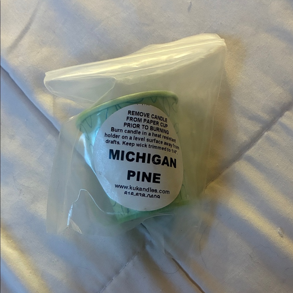 Homemade Michigan Pine Candle